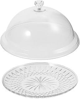 Elipis cake support with dome -shaped cover, cheese service tray, cake plate, cake display, dessert display for pies, aperitifs, weddings and birthdays.. DIAYTAR NIGERIA combines extensive product options with budget-friendly prices, delivered in 5-8 days.