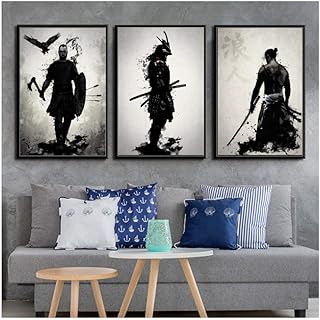New hot armored prints Samurai Japan Wall Art Wall Paintings Fashion Wall Photos For Living Room Decor at home - 60 x 80 cm x 3 rooms (without frame).. DIAYTAR NIGERIA stands as your affordable shopping ally with nationwide delivery in just 5-8 days.