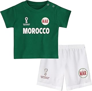 FIFA A set of printed shorts with the phrase "Morocco Away Country 2022" for children.. Your home for smart shopping — DIAYTAR Nigeria delivers fast and cheap.