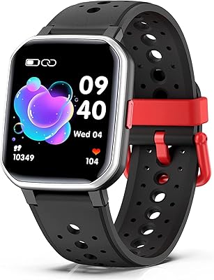 Activity follow -up watch for children with games, IP68 waterproof smart watch for children with 20 sports modes, pedometer, awakening, sleep follow -up, manual watch dial, for boys, girls and adolescents (black).. DIAYTAR NIGERIA: Where quality meets affordability, with thousands of products delivered in less than 8 days.