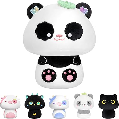 8 -inch Miwai mushroom plush pillow, soft panda plush pillow, kawaii animal plush pillow, gift for girls and boys.. Shop with confidence at DIAYTAR NIGERIA, offering extensive product variety with nationwide delivery.