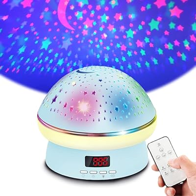 Toys for girls and boys aged 3 to 8 years old, Projector of a rotary star night light with timer, flashing lights, birthday gifts for children aged 2 to 9, gift for toddlers, girls and boys (blue).. Order today, receive in days — DIAYTAR Nigeria makes it possible.