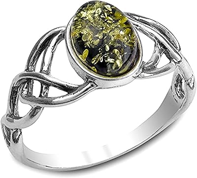 Oval Celtic Ring In Sterling Silver Ian & Valerie Green.. Fast delivery, fair prices, and full variety — only on DIAYTAR Nigeria.