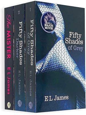 Box of 3 books from the E L James collection (gray, darker, The Mister).. DIAYTAR NIGERIA makes online shopping accessible to all with budget-friendly prices and reliable delivery.