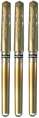 Signo Gold Uni-Blod Pen-Gold Encre Gel Metal Ball Ball of 1.. DIAYTAR NIGERIA: Where affordability meets variety in Nigeria's most comprehensive online marketplace.