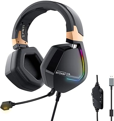 Blitz Wolf B W-G H2 game helmet, 7.1 channels, 53 mm driver, U S B, Wiring play headset R G B with micro P CPOUR P S3/4.. Shop with confidence at DIAYTAR NIGERIA, where affordability meets reliability in less than 8 days.