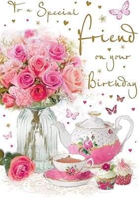 Friendly birthday card - 9 x 6 inches - Regal Publishing.. DIAYTAR NIGERIA: Where shopping meets satisfaction with affordable prices and reliable 5-8 day shipping.