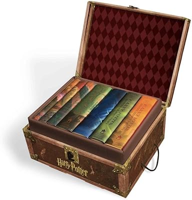 Harry Potter #1-7 "books set, collecting chest, Harry Potter decorative stickers included.. DIAYTAR NIGERIA combines extensive product options with budget-friendly prices, delivered in 5-8 days.