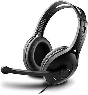 EDDYFIRE USB headset for computer to play and work with microphone antibruit, black, USB K800 BK, size M.. Shop with confidence at DIAYTAR NIGERIA, offering thousands of products with budget-friendly shipping.