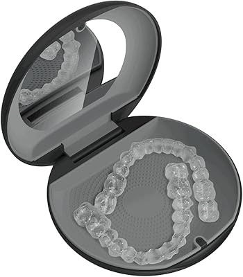 Premium alignment support with Mirror - Compatible with Invisalign, Smile Direct and other aligners, Retirement devices and Dental Protects - Black and Gray, Lot of 1.. Experience DIAYTAR NIGERIA, where extensive product variety meets pocket-friendly prices and reliable delivery.