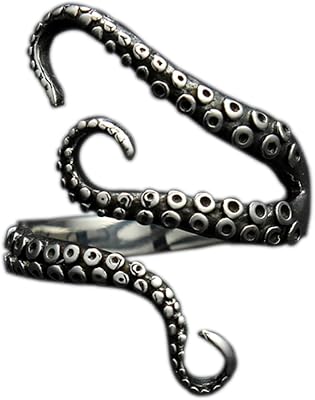 316L stainless stainless steel slot ring, five black -shaped black octopuses, one size.. Discover the joy of online shopping with DIAYTAR NIGERIA's budget-friendly prices and reliable shipping.