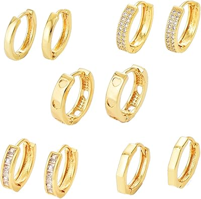 Set of 5 pairs of light and light and hypoallergenic Creole multi-drilling earrings.. Elevate your shopping experience with DIAYTAR NIGERIA's vast catalog and budget-friendly options.