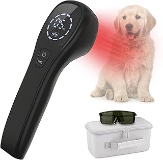 Ikeener therapy for pets/veterinarian, cold laser therapy to relieve animal articular pain, portable therapy per light therapy, with wavelength 650 nm and 808 nm, for horses, dogs, cats and others (black).. Affordable convenience is here — shop DIAYTAR Nigeria today.