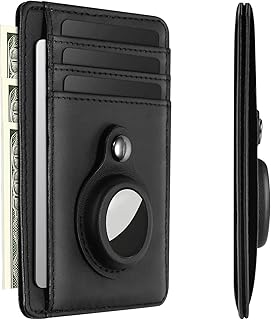 RFID ERTAGE TRUE LEIGHTHER DRIBM, Credit card holder with AIRTAG laptop, single men's wallet (not included), black, modern.. Discover the perfect shopping balance at DIAYTAR NIGERIA with competitive prices and prompt delivery.