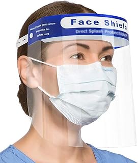 Set of 10 safety facial screens - Complete protective strip with transparent anti -fog lenses, light transparent screen with expandable elastic band (10).. DIAYTAR NIGERIA: Your trusted partner for affordable online shopping with reliable delivery timeframes.