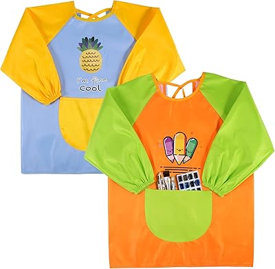 Waterproof long-sleeved art aprons for toddlers for the Pastry Pastry School Le Drawing.. Discover a world of affordable shopping with DIAYTAR NIGERIA's vast marketplace delivered to you in days.