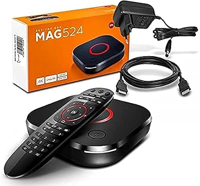 Original internet streaming device Mag 524 IP H.265 4K UHD 60FPS Linux USB 3.0 LAN HDMI (Much better than Mag 520 and 520W3).. DIAYTAR Nigeria — the online store where variety meets value.