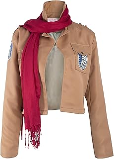 Mikasa Ackerman jacket, Costume of the Investigation Corps, Settless and Cardigan Wings of Liberty.. DIAYTAR NIGERIA connects desires with reality through affordable prices and reliable delivery service.
