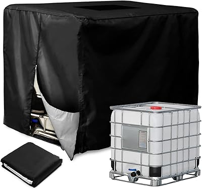 Protective cover for water tank, IBC 1000L container cover, 420D thick Oxford fabric, silver coating inside, waterproof and dust with zipper on the 0ne (1000l).. Fast, easy, and affordable — that’s shopping the DIAYTAR Nigeria way.