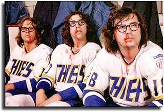XOO SLAPSHOT SLAP Shot Hanson Brothers Charlestown displays on canvas and modern wall decoration for family bedroom 40 x 60 cm.. Discover a world of affordable shopping with DIAYTAR NIGERIA's vast marketplace delivered to you in days.