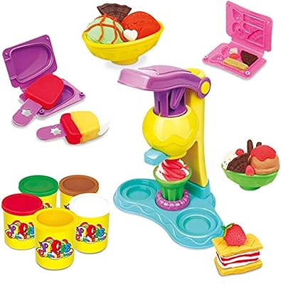 Plastic ice cream DIY toy with plasticine in polymer clay.. Great deals and fast delivery — the DIAYTAR Nigeria guarantee.
