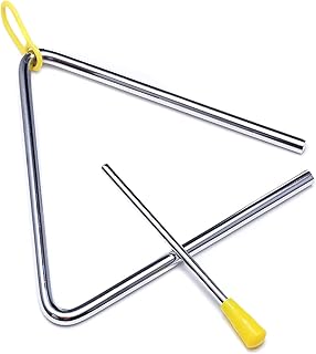 Mike Music, 4 -inch steel triangular steel musical instrument with percussion (4 inches).. Discover a world of choices with DIAYTAR NIGERIA's extensive marketplace and prompt shipping service.