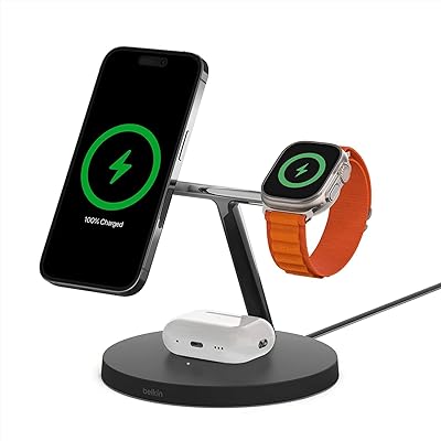 3-in-1 BELKIN BOOST PRO BOOST BURSE BOOST FOR APPLE Watch 15W, 3-in-1 wireless charger for iPhone 14, 13, 12 + Apple Watch + AirPods-Black | WIZ017MYBK-APL.. Fast, easy, and affordable — that’s shopping the DIAYTAR Nigeria way.