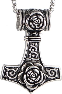 Punk collar for men in stainless steel hammer of vintage thors with pendant.. Your trusted shopping partner, DIAYTAR NIGERIA offers extensive selection with quick delivery options.
