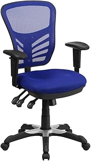 Multifunctional Flash Furniture Multifunctional Pivoting Office Chair With Blue Display Design With Adjustable Arms.. Experience the power of choice with DIAYTAR NIGERIA's vast catalog and affordable 5-8 day delivery.