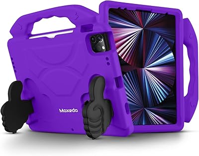 Light protection case and Moxido shock with convertible crutch and children's handle with Stylo door compatible with iPad Pro 11 inch (2018/2020/2021)/iPad Air 4 10.9 inch 2020 (Violet).. DIAYTAR NIGERIA brings the market to your fingertips with affordable prices and swift delivery services.