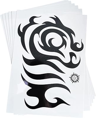 6 Leaves of large black tattoos false false tattoo Totem tattoo for men.. DIAYTAR NIGERIA delivers more than expected with our extensive catalog and 5-8 day delivery service.