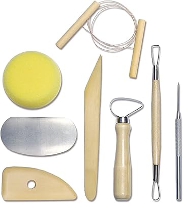 Complete set of royal pottery tools & Langnickel RSIT-Pot 1 (8 pieces).. Experience the DIAYTAR difference with our vast product selection and delivery within 5-8 days.