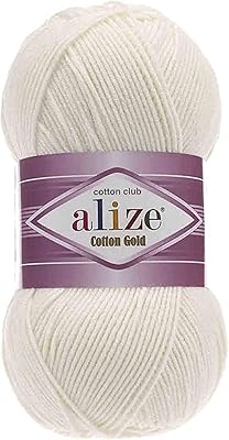 Alize golden cotton thread for hand knitting (light cream, n ° 62).. Get more, save more — only on DIAYTAR Nigeria.