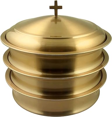 3 sacred wine service trays with WARE communion lid - Set of stainless steel communion platforms (copper/gold) | Communion supplies | Church communion tool sets.. From fashion to electronics, DIAYTAR Nigeria brings it all to your doorstep — fast, easy, and affordable.