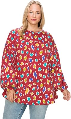 High tunic large size-relaxed long sleeve t-shirt cutting.. DIAYTAR NIGERIA: Bridging the gap between consumers and quality products with affordable nationwide shipping.