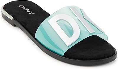 Ideal flat sandals decorated with the DKNY logo for women.. Make every purchase count with DIAYTAR Nigeria — shop smart, shop fast.