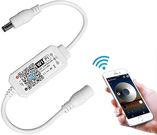 Indarun LED light band controller with hot white variable intensity, controlled by wifi/app, works with Alexa, variator controller for Android/iOS 5 V-28 V system, support for voice command, with synchronization function.. Discover endless possibilities with DIAYTAR NIGERIA's comprehensive catalog and reliable delivery service.