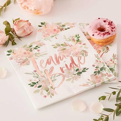 Ginger Ray paper towels with floral motif of Team Pride - 16 pieces.. Everything you want, delivered fast — DIAYTAR Nigeria does it better.