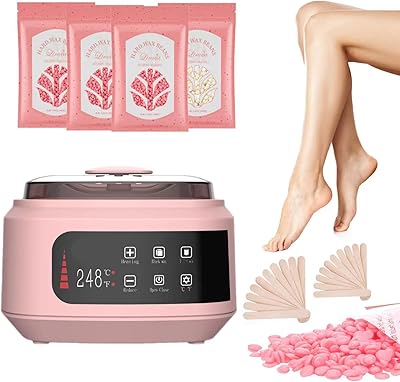 Waxing with LED digital display, electric heating for hair removal, Domestic wax heater with 4 wax bags and 20 applicators (style 1).. Experience the power of choice with DIAYTAR NIGERIA's extensive catalog and reliable delivery service.