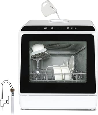 Mini Ziloy counter dishwasher with 5 screen control programs screen.. Transform your shopping experience with DIAYTAR NIGERIA's vast product selection delivered at unbeatable prices.