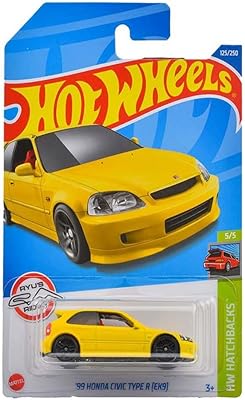Hot wheels honda civic type r 2022 - '99 - hw hatchback - jaune.. DIAYTAR NIGERIA: Connecting Nigerians with their needs through affordable prices and 5-8 day shipping.