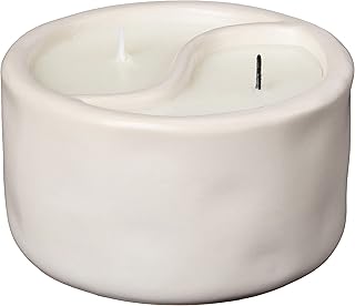 Candle scented with body wax Yin & Yang Collection Yy1004z by Candles, 11 Oz, White - Black Salt | teak.. DIAYTAR NIGERIA: Where shopping is affordable, selection is vast, and delivery is always reliable.