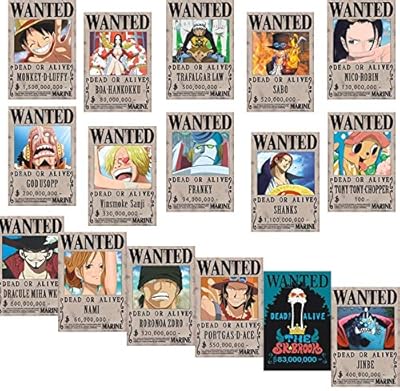 One piece search posters 28.5 cm x 19.5 cm, new version, Luffy 1.5 billion, lot of 16.. DIAYTAR NIGERIA: Where affordable online shopping meets reliable delivery across Nigeria.