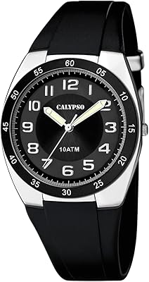 Calypso quartz analog watch with plastic bracelet.. DIAYTAR NIGERIA: Where value shopping meets reliable 5-8 day delivery across the nation.