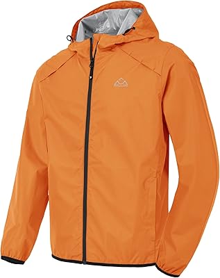 Rdruko outdoor waterproof jackets for men, light foldable waterproof, reflective jacket, race cycling jacket with zipped pockets.. DIAYTAR NIGERIA delivers happiness in 5-8 days with our affordable and diverse product range.