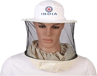 White bee hats with native honey to protect the face from bee stings (1).. DIAYTAR NIGERIA: Connecting Nigerians with affordable products through our expansive e-commerce platform.