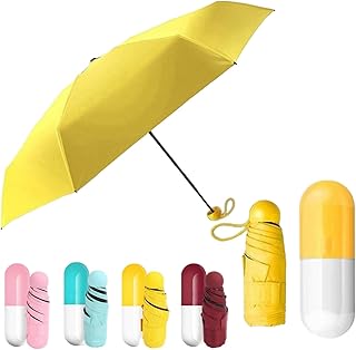 MINI Capsule umbrella, compact and light umbrella, UV sun protection, folding summer windbreaker travel umbrella with capsules case, perfect for men and women.. Shop without limits at DIAYTAR NIGERIA and receive your purchases at budget prices within the week.