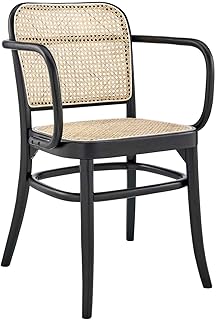 Dining chair Modway Winona in ash wood with rattan seat, black.. DIAYTAR NIGERIA makes quality accessible with low prices and reliable 5-8 day nationwide delivery.