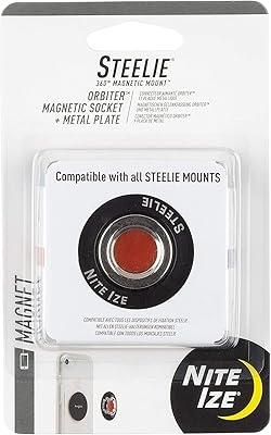 Magnetic socket and metal plate Nighteze Steely Orbiter, black, one size (Sto-01-R7).. Your budget-friendly online marketplace, DIAYTAR NIGERIA delivers a world of products in just 5-8 days.
