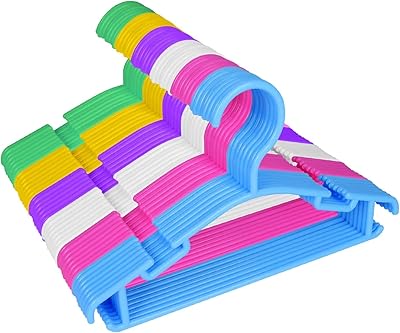 Tomface 60 pieces set of plastic baby hangers, small baby hangers.. DIAYTAR NIGERIA stands as your affordable shopping ally with nationwide delivery in just 5-8 days.